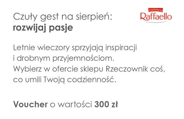 Rewers vouchera Raffaello #8 (sierpień)